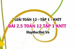 Giải 2.5 Toán 12 tập 1 SGK Kết nối tri thức